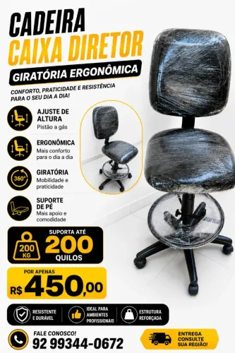 Cadeira caixa Diretor