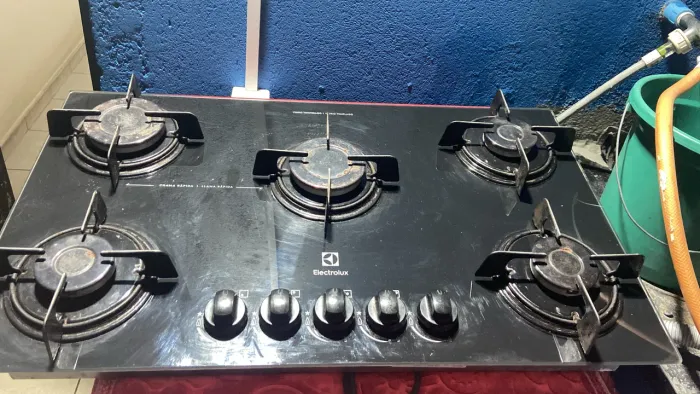 Cooktop Electrolux 5 Bocas Vidro Preto