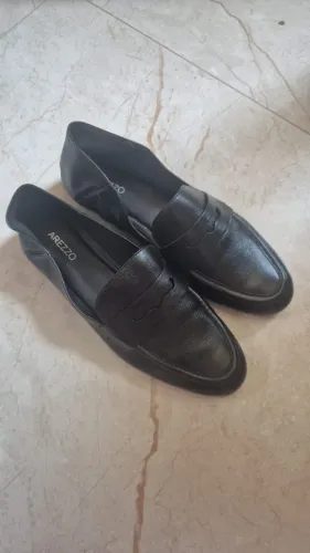 Sapato Arezzo mocassim preto tam. 35