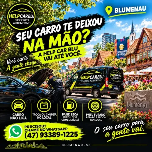 SOCORRO PARA CARRO EM BLUMENAU | PNEU FURADO | BATERIA | CARRO NÃO PEGA