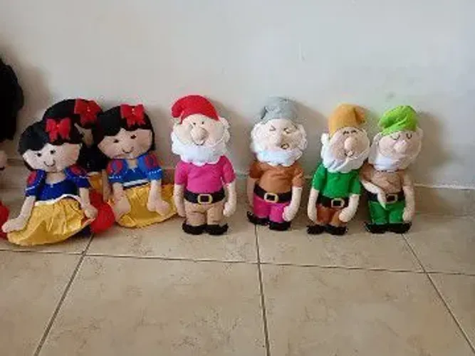 Branca de Neve e os anões feltro