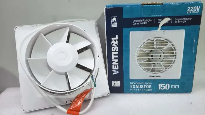 2 Exaustor r150mm 220v e 2 Coifa, 6 metros e 3 metros