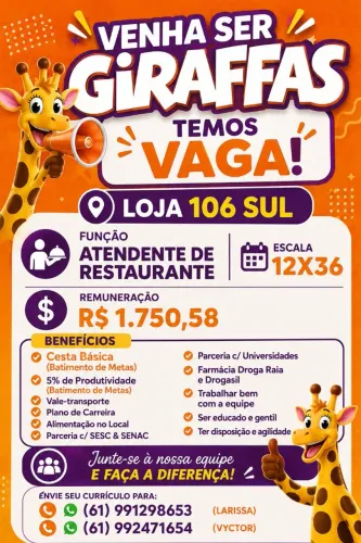 Venha trabalhar conosco!