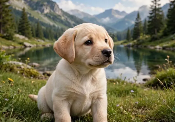 Labrador maravilhosos companheiros