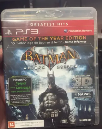 Batman Arkham Asylum PS3 - Original - Completo
