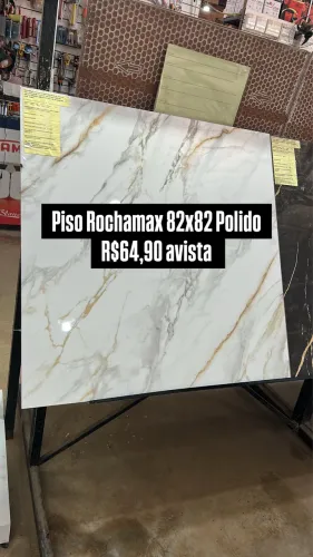 Piso Rochamax 82x82 Retificado polido