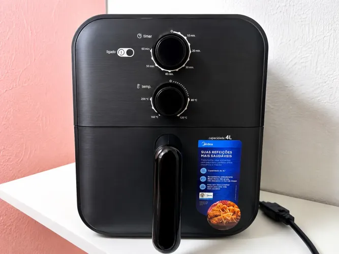 Air Fryer Midea 4L NOVA (NUNCA USADA) + caixa - oportunidade!