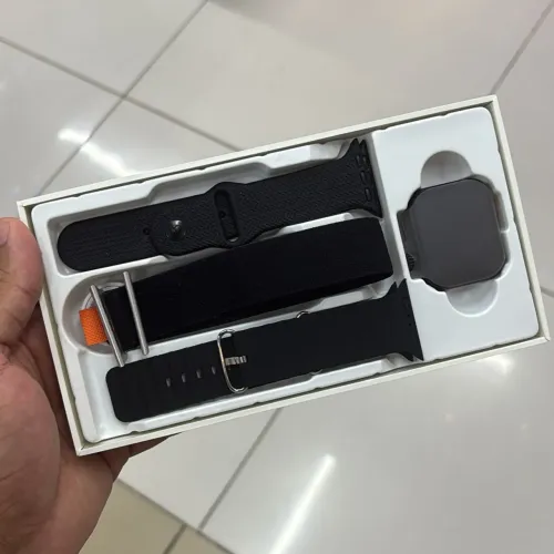 RELÓGIO SMARTWATCH REVENGER RG-W70MN ULTRA KIT 3 EM 1 PULSEIRAS PRETAS