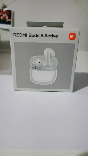 Fone de Ouvido Bluetooth Redmi Buds 8 Active Xiaomi Branco Original
