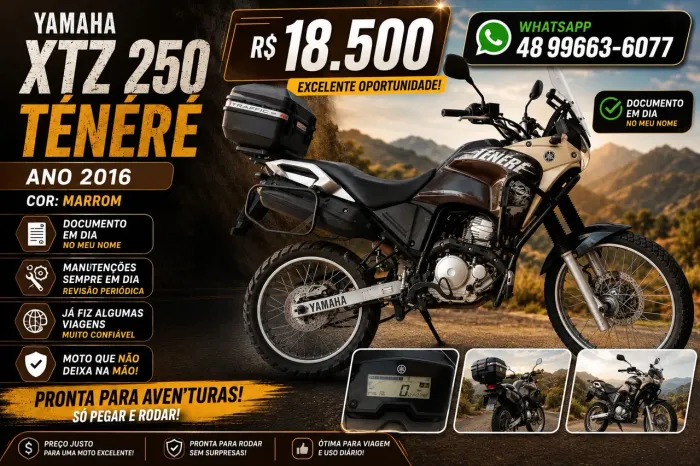 Ténéré 250 - 2016 - Marrom