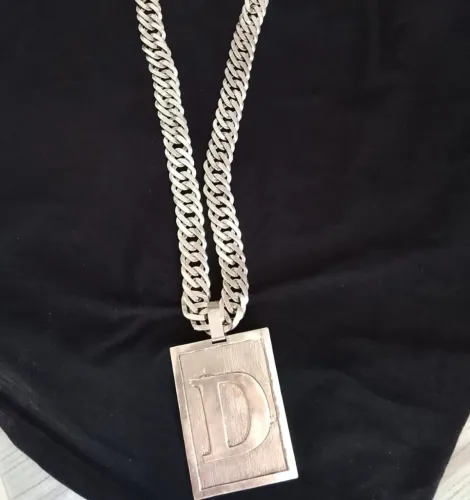 Corrente de prata italiana 25mm 85cm 402g