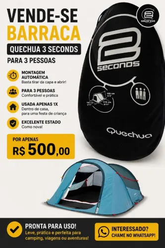 BARRACA QUECHUA 3/4 pessoas