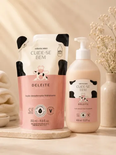 Kit Cuide-se Bem Deleite Creme Corporal 400ml + Refil 350ml
