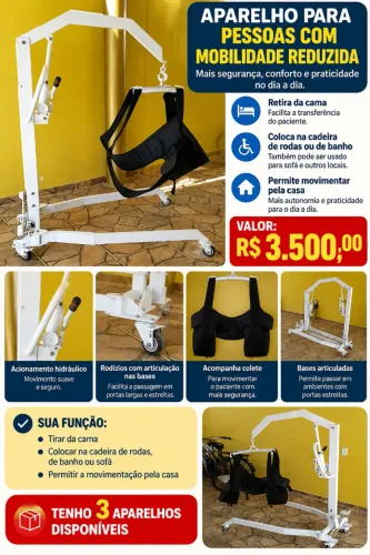 Guincho Hidráulico para Transferência de Pessoas