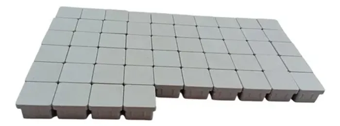 54 Tampas Plásticas Metalon Cinza Ponteira Interna Cinza