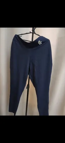 Calça legging azul marinho Plus size estica tamanho 50-52