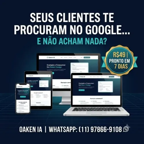Site Profissional R$49 Pronto em 24h Dias (Domínio + Hosting Grátis)