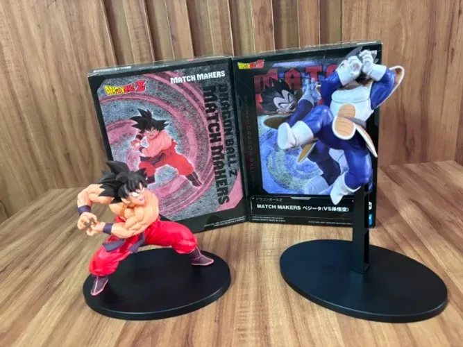 ORIGINAL - Goku e Vegeta - Match Makers - Branpresto