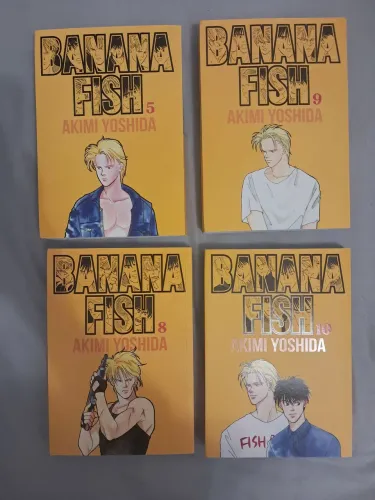Mangás Banana Fish Volumes 5, 8, 9 e 10