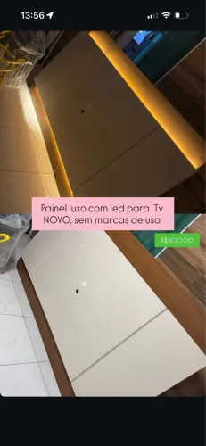 Sofá + painel luxo com led