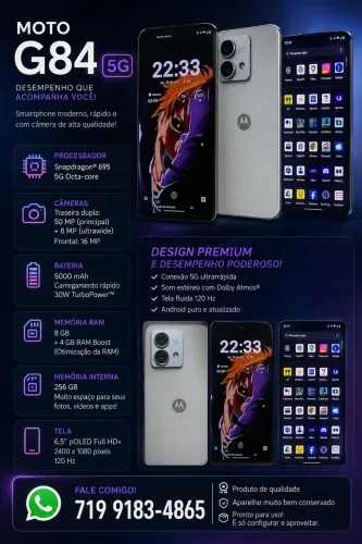 Vendo celular Motorola G84 5g