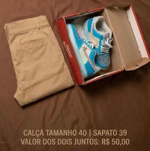 calça e sapato