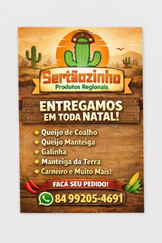 Queijos, ovos caipiras, castanhas.