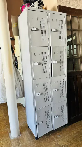 Armário locker roupeiro de aço 8 portas