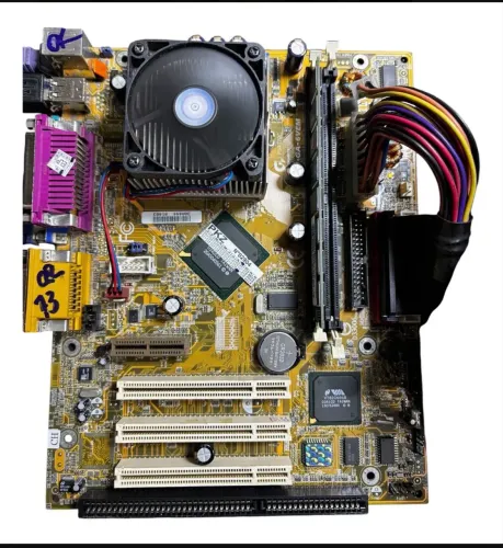 Kit placa mãe Gigabyte GA-6VEM P3 PGA370 com slot ISA 