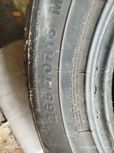 Pneu 265/70/16