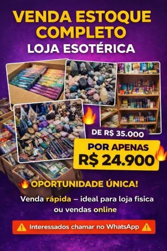 Estoque de Loja Esotérica Religioso Decoração 