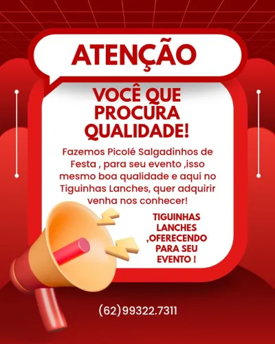 Vendemos salgadinho de festas e picolés para Eventos.