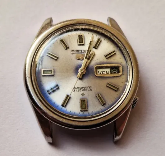 A114= COM DEFEITO ANTIGO RELOGIO SEIKO 6119 VER DETALHES EM DESCRIÇAO