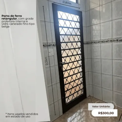 Porta de Ferro Retangular