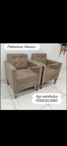 Poltronas Veneza. Ags estofados *60