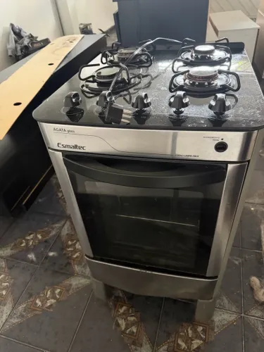 Fogão Inox 4 Bocas Agata