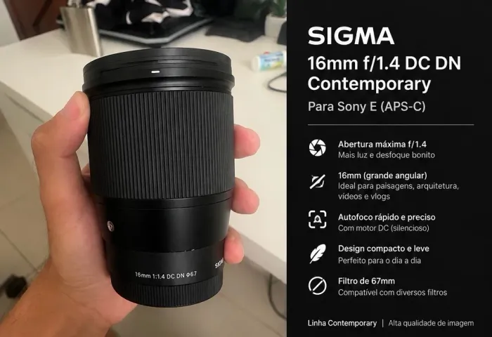 Sigma 16mm f/1.4 DC DN Contemporary ? Sony E