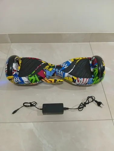 Hoverboard Overboard Skate Elétrico 6.5 Bluetooth Com Led<br><br>