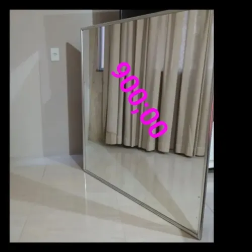 ESPELHO PROFISSIONAL GRANDE COM MOLDURA DE ALUMÍNIO - OPORTUNIDADE IMPERDÍVEL! SÓ R$ 900