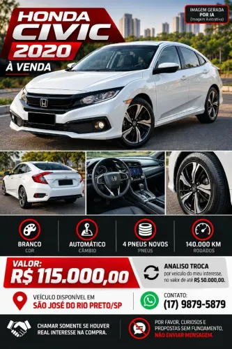 Honda Civic Sedan EX 2.0 Flex 16V Aut.4p 2020