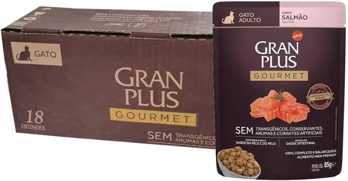 GranPlus Gourmet para Gatos Adultos - Sabores Variados | 18 Sachês