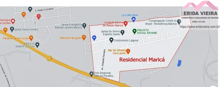 Terreno para venda 1500 metros quadrados no Residencial Maricá em Pindamonhangaba-SP.