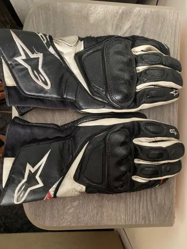 Luva Alpinestar Original Sp8 V3 Perfeito estado Preto e Branco Tamanho 3XL