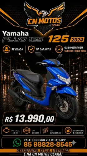Yamaha - Fluo 125 (EXTRA)ÙNICO DONO