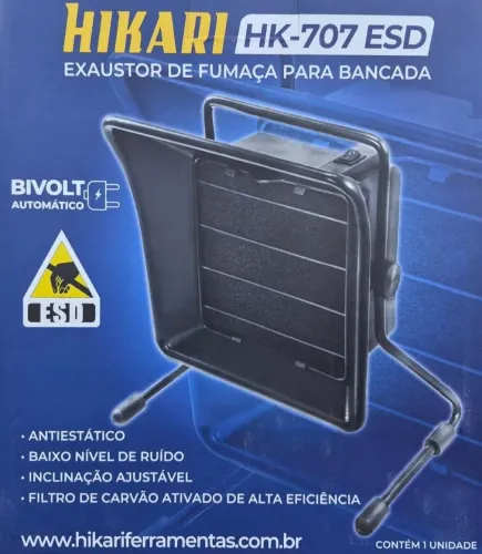 EXAUSTOR DE BANCADA ESD BIVOLT REF: HK-707