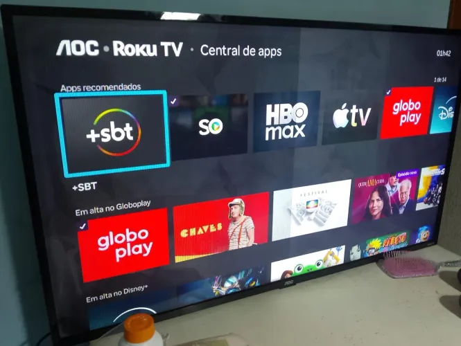 Tv smart 43 Pol AOC RokuTv (Leia descrição)