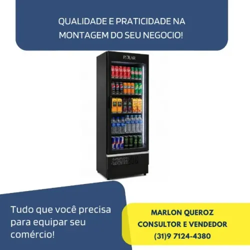 Refrigerador de Bebidas 405L Polar Novo
