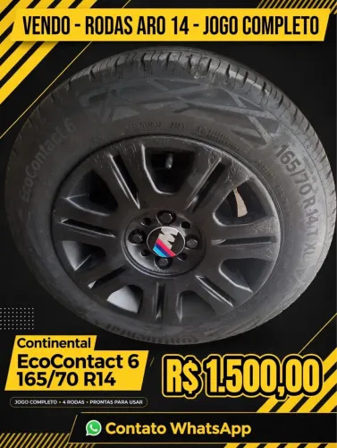 Rodas aro 14 jogo completo 1500