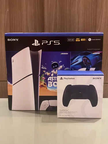 PS5 Digital Slim + Controle Preto