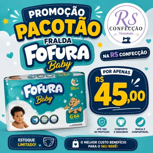 Fralda G, XG, XXG